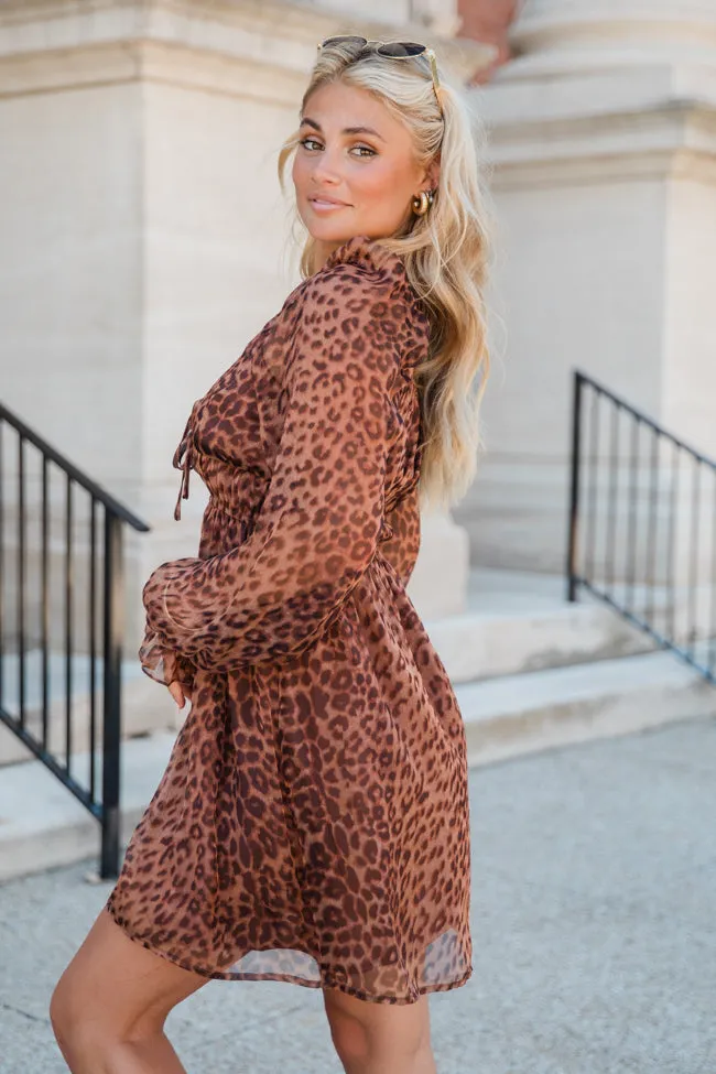 Tell Me The Truth V-Neck Leopard Print Dress FINAL SALE sold by Pink Lily product image thumbnail 3