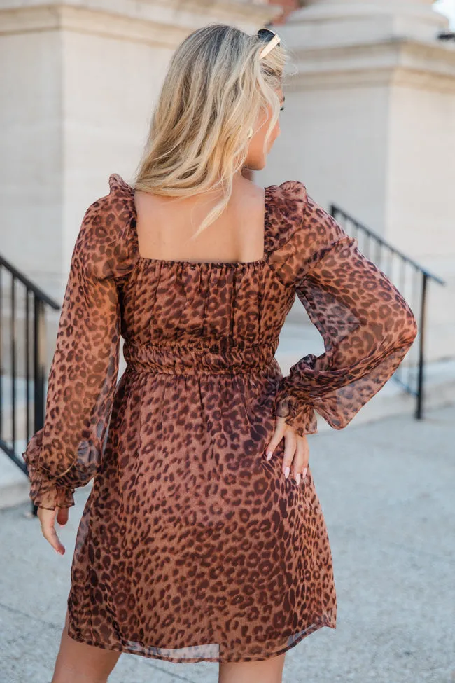 Tell Me The Truth V-Neck Leopard Print Dress FINAL SALE sold by Pink Lily product image thumbnail 4