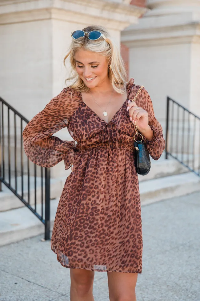 Tell Me The Truth V-Neck Leopard Print Dress FINAL SALE sold by Pink Lily product image thumbnail 2