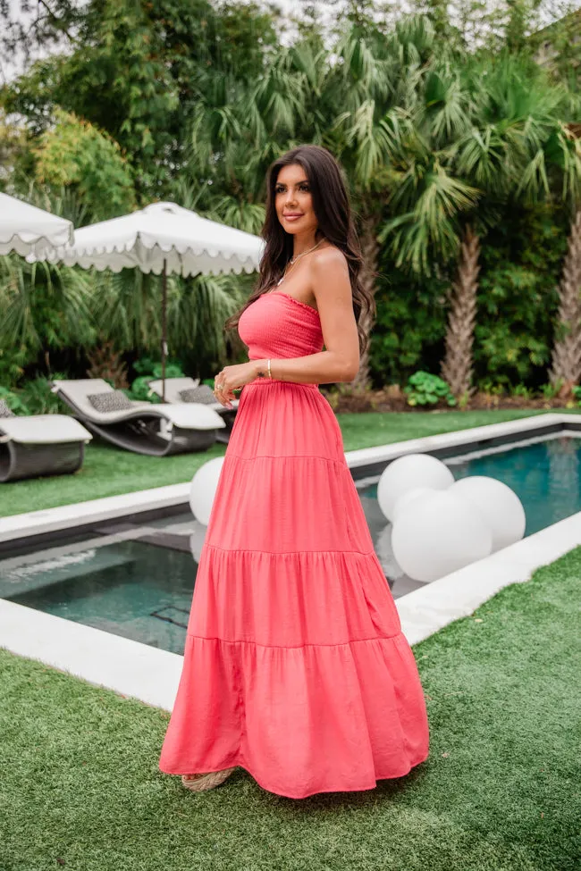 Summer Loving Strapless Red Crop Top And Skirt Set sold by Pink Lily product image thumbnail 3