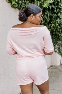 Truthfully Trendy Pink Romper FINAL SALE sold by Pink Lily