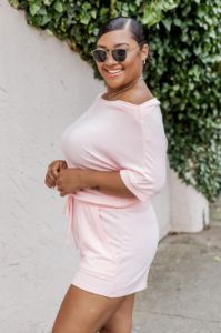 Truthfully Trendy Pink Romper FINAL SALE sold by Pink Lily