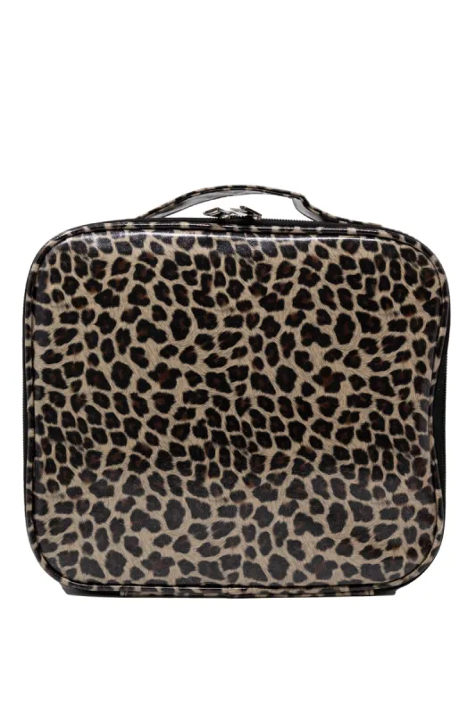 No Time To Spare Animal Print Makeup Bag FINAL SALE sold by Pink Lily