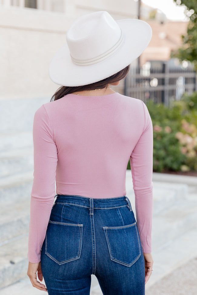 Genuine Soul Mauve Bodysuit FINAL SALE sold by Pink Lily product image thumbnail 4