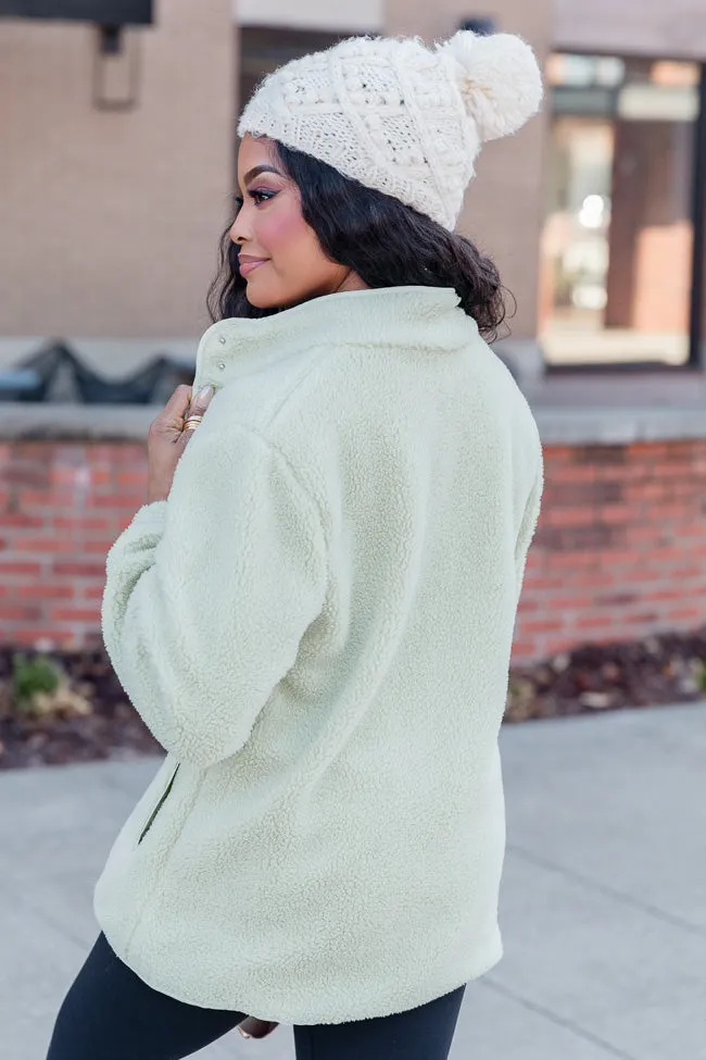 Making Time For Me Lime Sherpa Jacket FINAL SALE sold by Pink Lily product image thumbnail 5