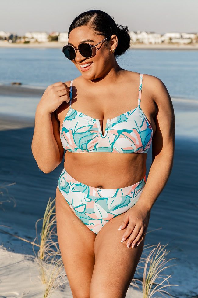 Somewhere On A Beach Tropical Print Bikini Bottoms FINAL SALE sold by Pink Lily product image thumbnail 5