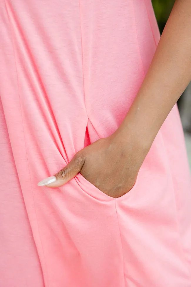 Drifting Dreams Coral Pleat Detail Romper FINAL SALE sold by Pink Lily product image thumbnail 4