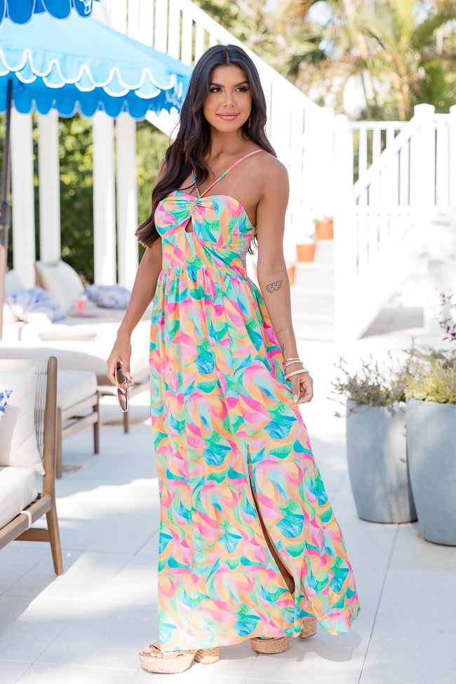 Soak In The Sun in Kaleidoscope Dreams Maxi Dress sold by Pink Lily product image thumbnail 3