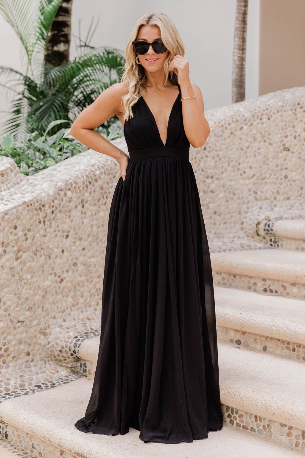 It All Begins With Love Black Maxi Dress FINAL SALE sold by Pink Lily product image thumbnail 2
