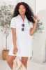 Pretty In Chambray Light Wash Mini Dress FINAL SALE sold by Pink Lily