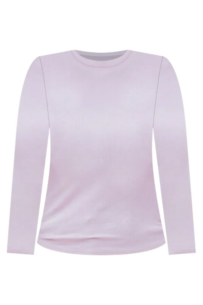 Make Your Choice Mauve Ribbed Long Sleeve Tee FINAL SALE sold by Pink Lily product image thumbnail 5