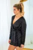 End Game Black Sequin Romper FINAL SALE sold by Pink Lily