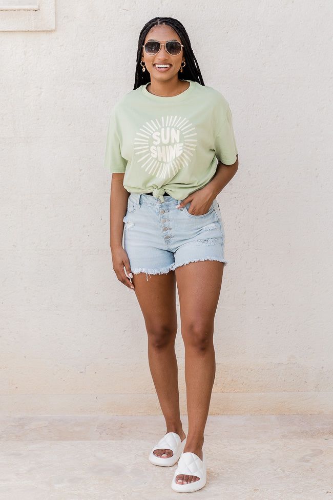 Sunshine Mint Oversized Graphic Tee sold by Pink Lily product image thumbnail 2