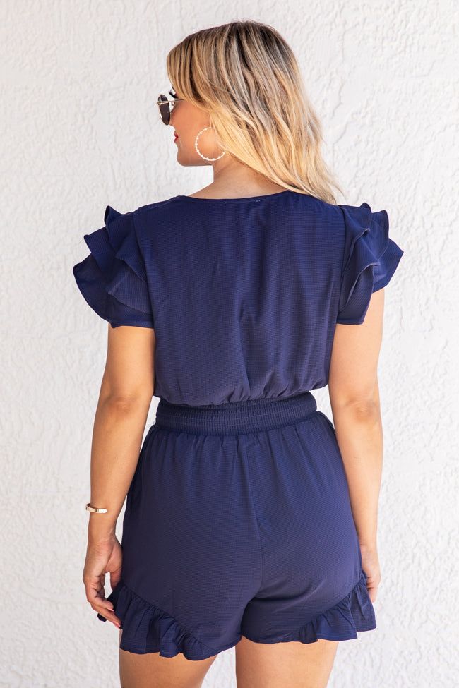 That One Summer Night Navy Romper FINAL SALE sold by Pink Lily product image thumbnail 4