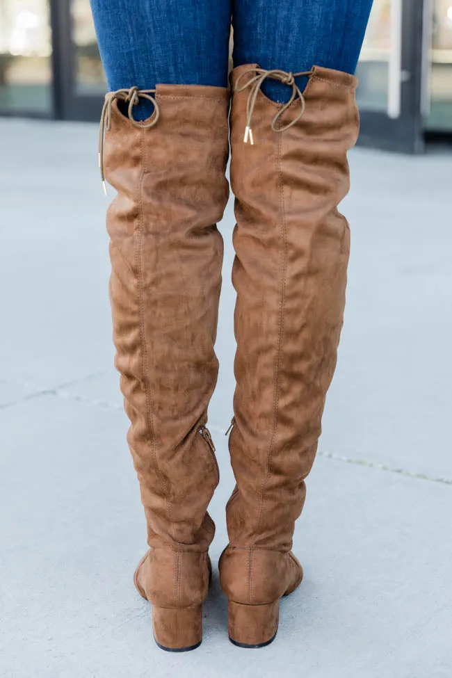 Clara Over The Knee Brown Boots FINAL SALE sold by Pink Lily product image thumbnail 5