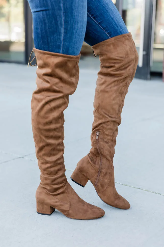 Clara Over The Knee Brown Boots FINAL SALE sold by Pink Lily product image thumbnail 2