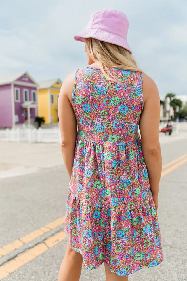 Just Thinking About You Retro Floral Dress FINAL SALE sold by Pink Lily product image thumbnail 4