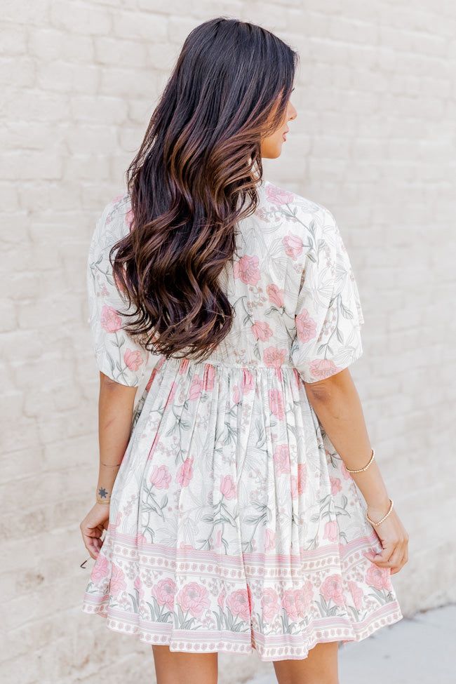 Don't Leave Sage Floral Mini Dress sold by Pink Lily product image thumbnail 4