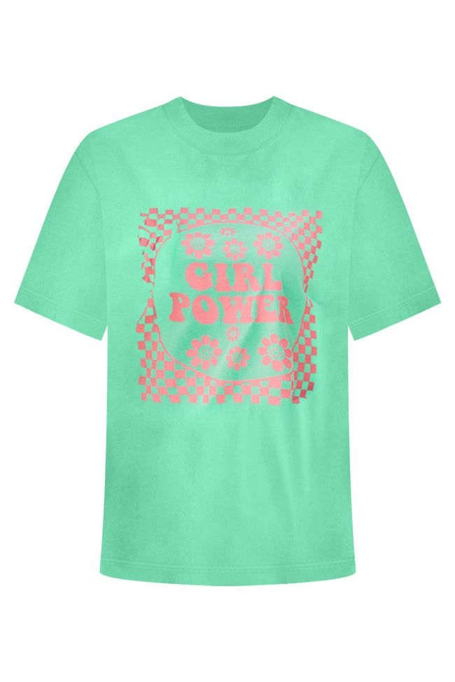 Girl Power Green Oversized Graphic Tee sold by Pink Lily product image thumbnail 3