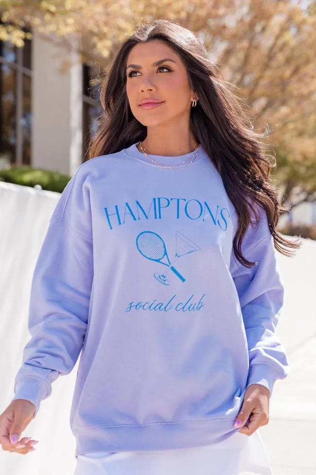 Hamptons Social Club Lilac Oversized Graphic Sweatshirt sold by Pink Lily product image thumbnail 3