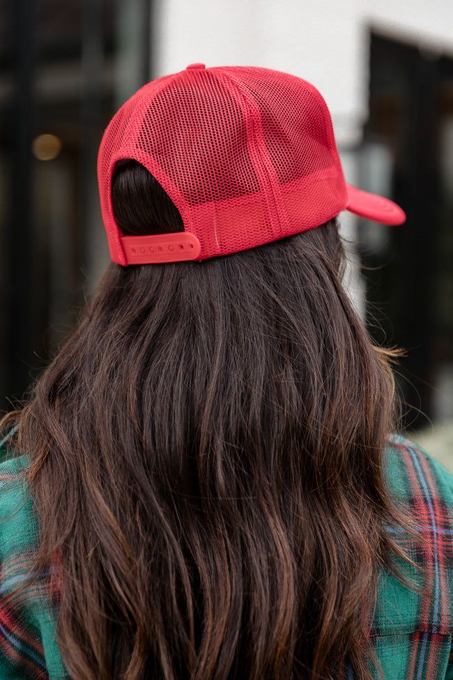 Dont Stop Believin Red Trucker Hat sold by Pink Lily product image thumbnail 4