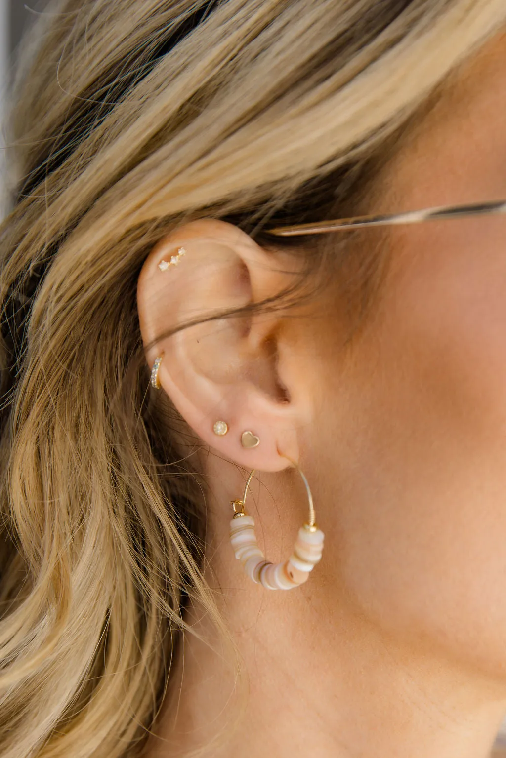 Shell Hoops FINAL SALE sold by Pink Lily