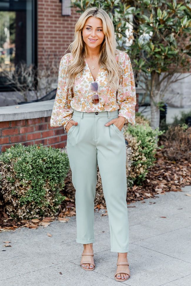 Having Mixed Feelings Multicolor Floral Long Sleeve Bodysuit sold by Pink Lily product image thumbnail 2