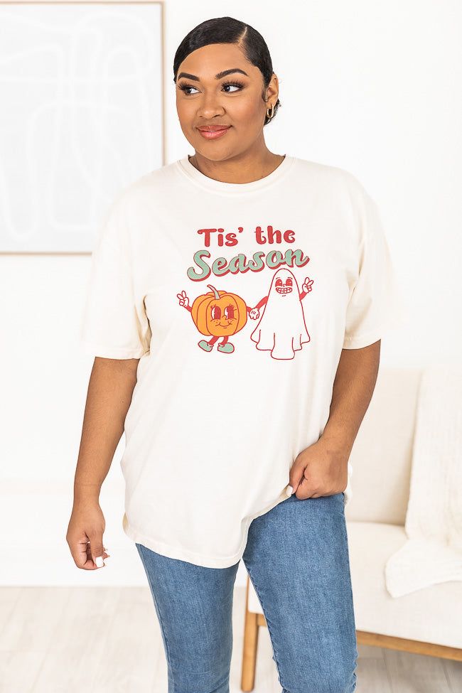Tis The Season Retro Ivory Graphic Tee sold by Pink Lily product image thumbnail 2