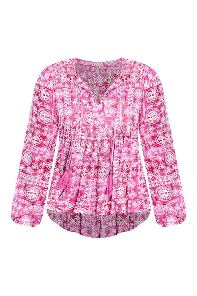More To Love Pink Printed Blouse FINAL SALE sold by Pink Lily product image thumbnail 10