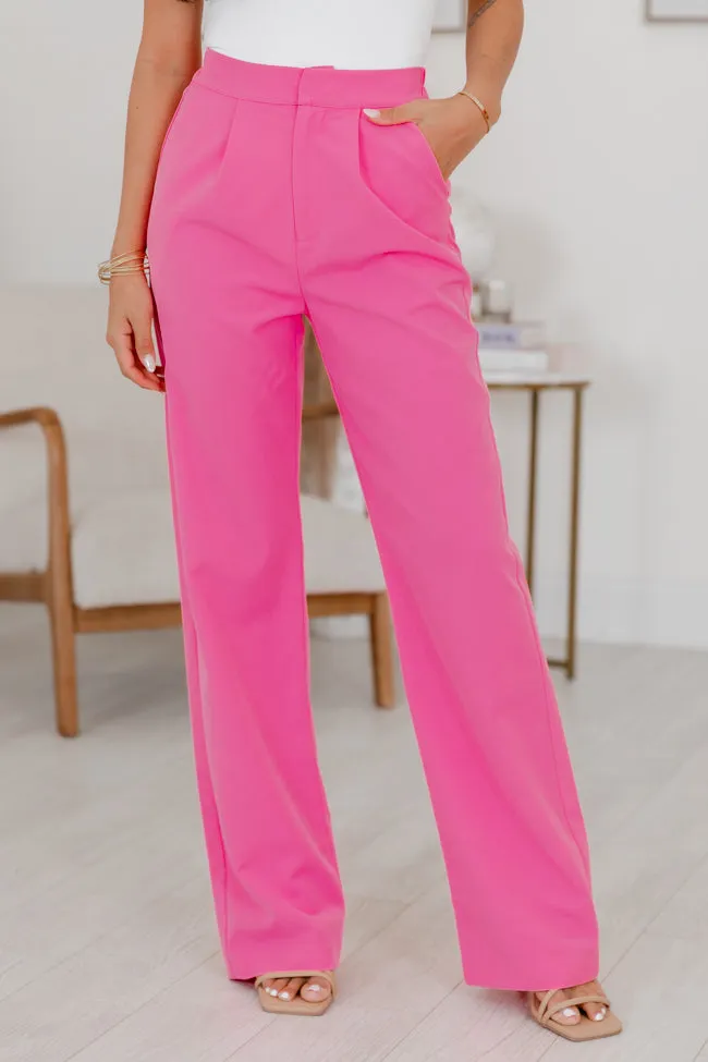 Girl Boss Hot Pink Pants sold by Pink Lily