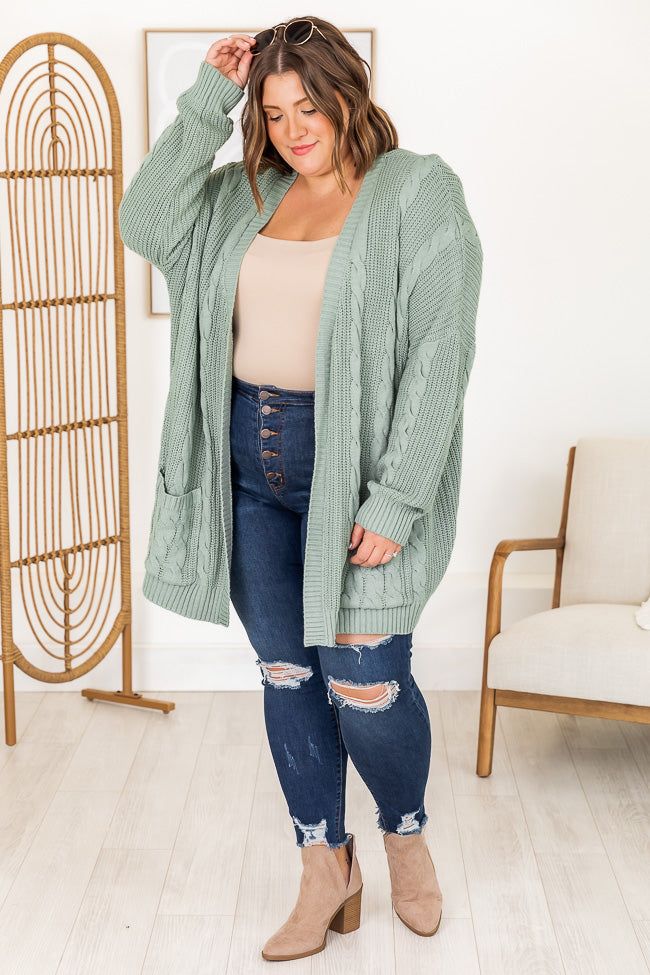 Won't Change My Heart Sage Cardigan sold by Pink Lily product image thumbnail 8