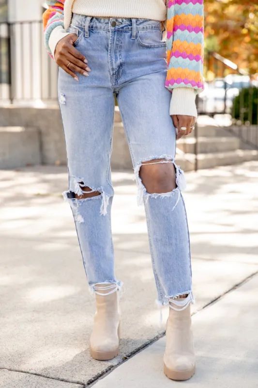 Kenna High Rise Boyfriend Jeans FINAL SALE sold by Pink Lily