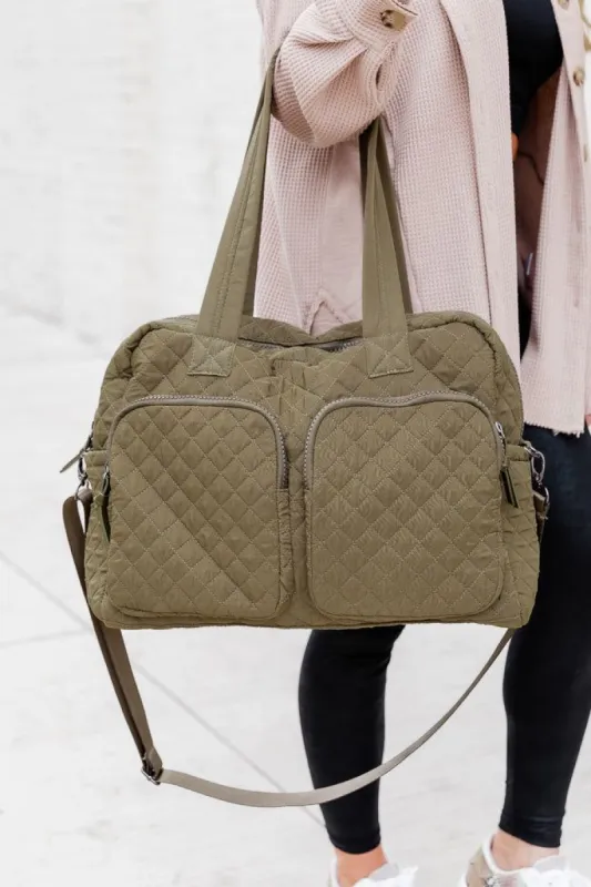 Dark Green Weekender - Jen Reed x Pink Lily sold by Pink Lily