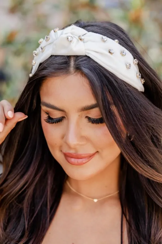 Undying Love Ivory Rhinestone Headband FINAL SALE sold by Pink Lily