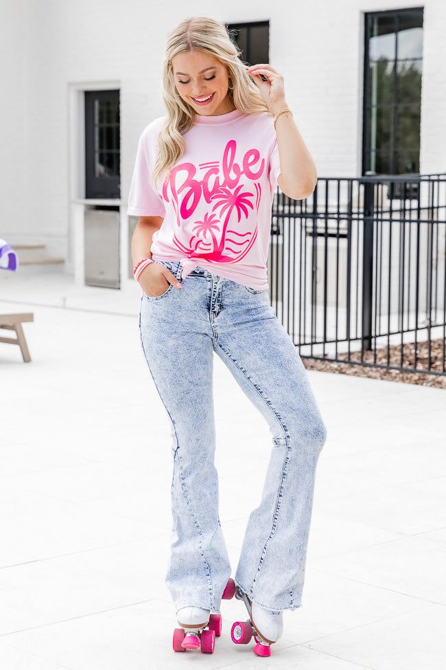 Babe Malibu Blossom Comfort Color Graphic Tee sold by Pink Lily product image thumbnail 4