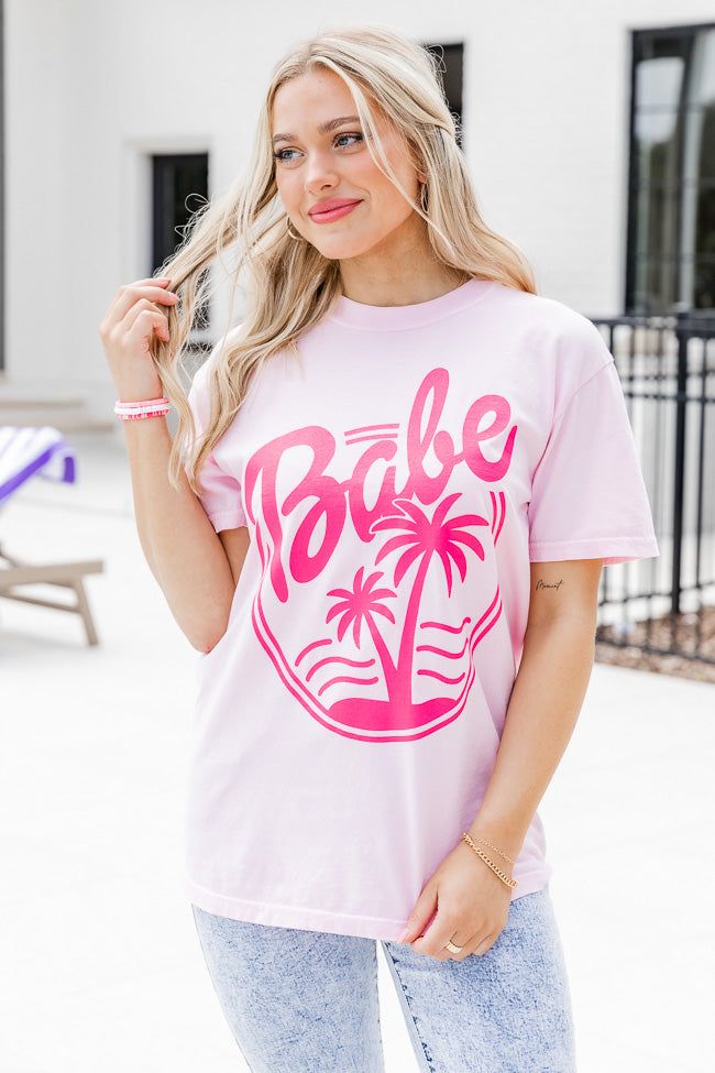 Babe Malibu Blossom Comfort Color Graphic Tee sold by Pink Lily product image thumbnail 5
