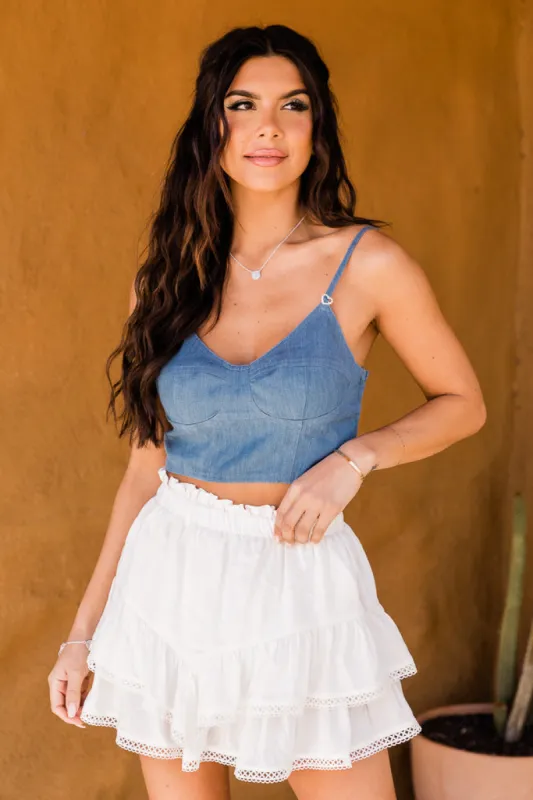 Mine Would Be You Denim Crop Tank FINAL SALE sold by Pink Lily