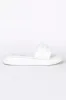 Sofia White Puff Platform Slides FINAL SALE sold by Pink Lily