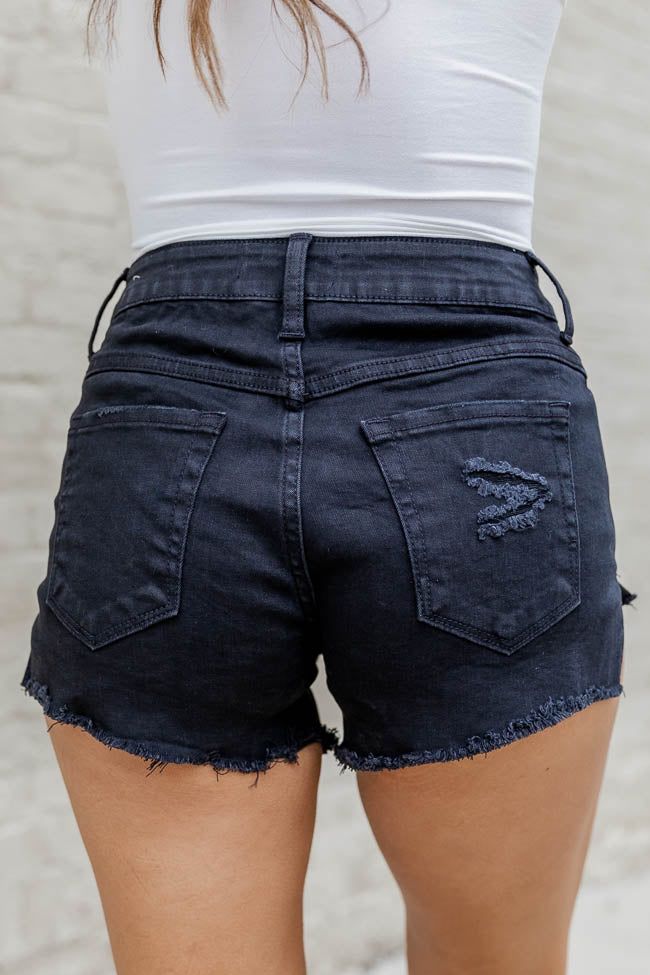 Days In The Sun Black Button Fly Denim Shorts FINAL SALE sold by Pink Lily product image thumbnail 5