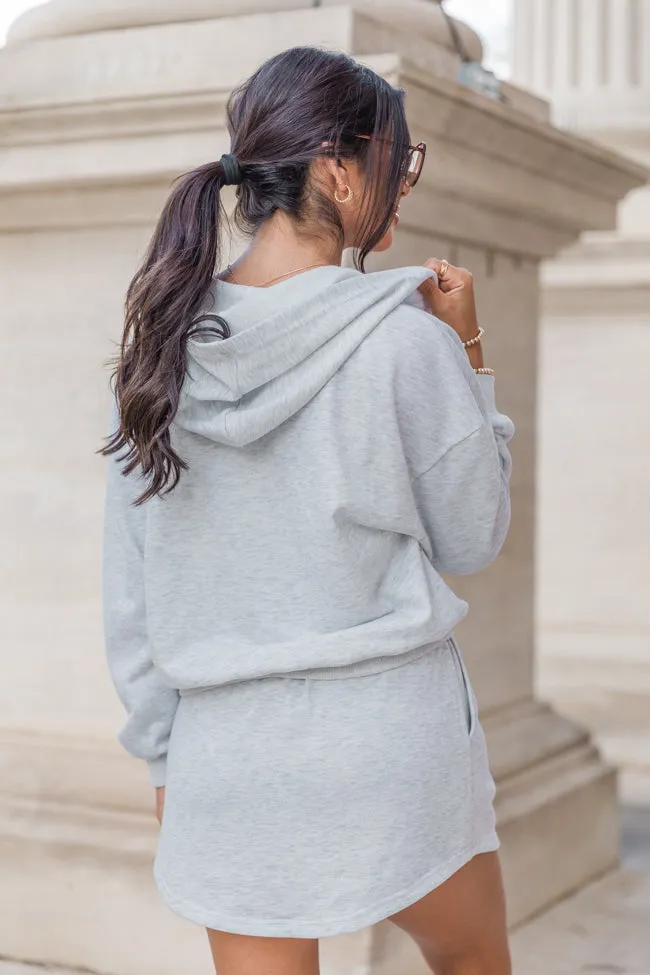 Tried It All Light Heather Grey Zip Up Jacket FINAL SALE sold by Pink Lily product image thumbnail 4