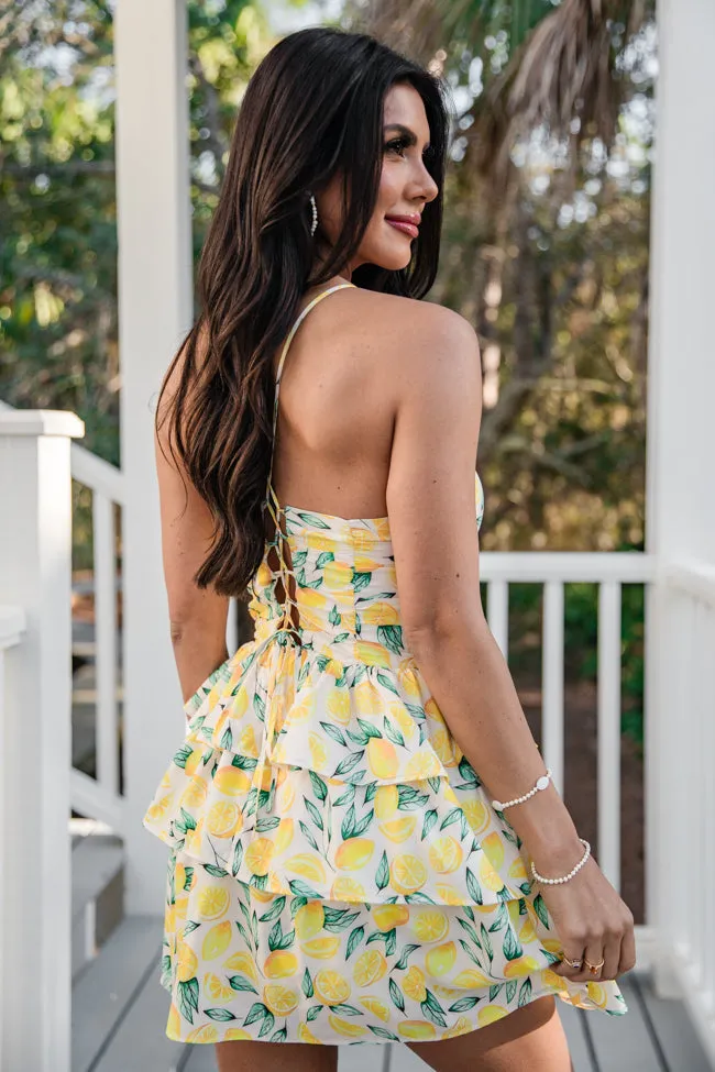 Signs Of Spring in Summer Sunshine Halter Ruffle Dress FINAL SALE sold by Pink Lily product image thumbnail 4