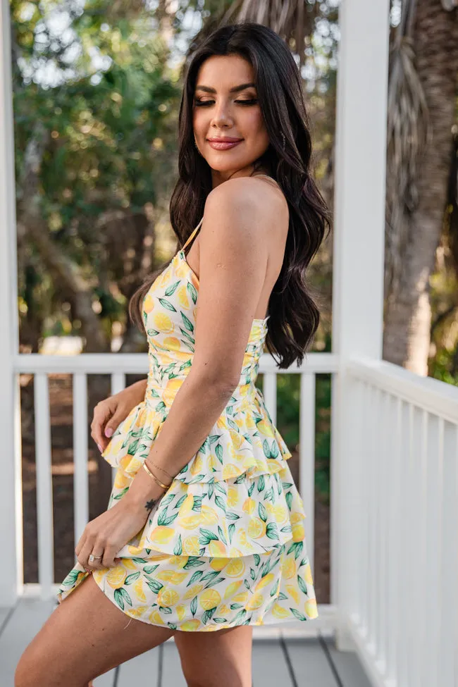 Signs Of Spring in Summer Sunshine Halter Ruffle Dress FINAL SALE sold by Pink Lily product image thumbnail 3