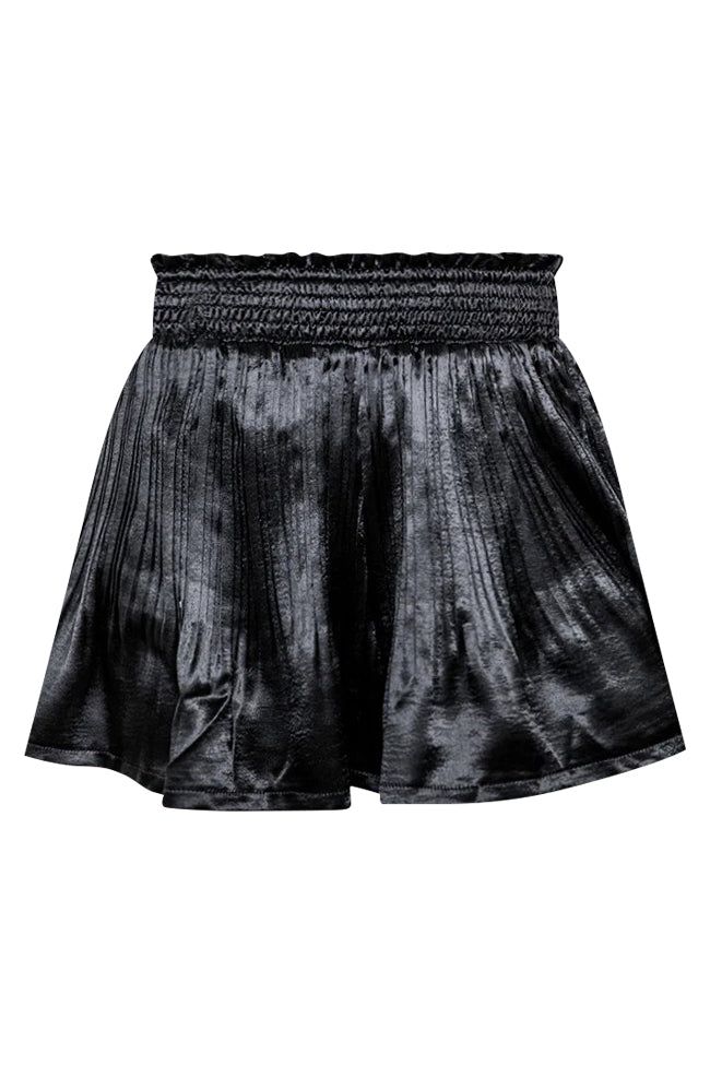 Black Magic Black Velvet Pleated Shorts FINAL SALE sold by Pink Lily product image thumbnail 11