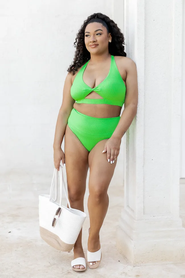 Green with Envy Lime Green Bikini Bottoms FINAL SALE sold by Pink Lily