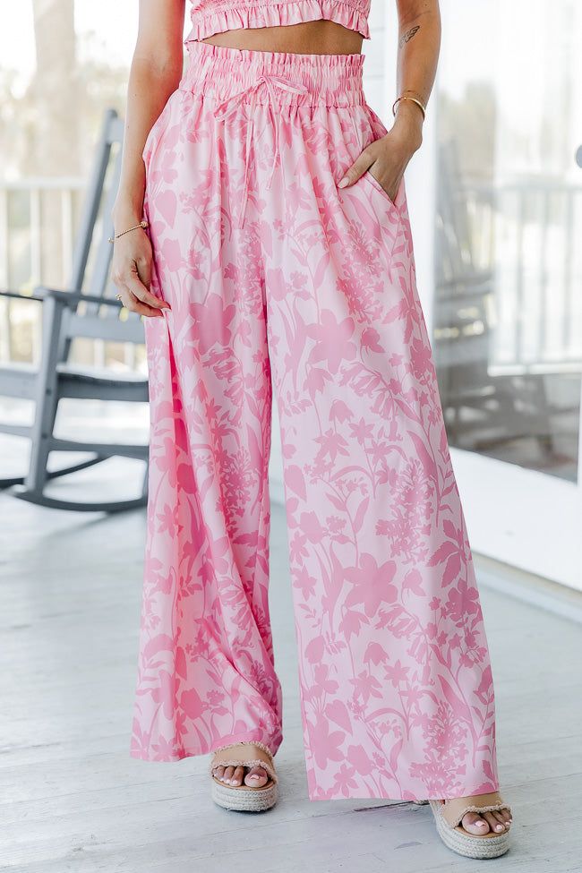 Made For Vacay Pink Tropical Tank and Pant set FINAL SALE sold by Pink Lily product image thumbnail 4