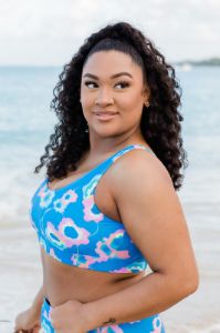 Tried And Tropical Blue Floral Bikini Top FINAL SALE sold by Pink Lily