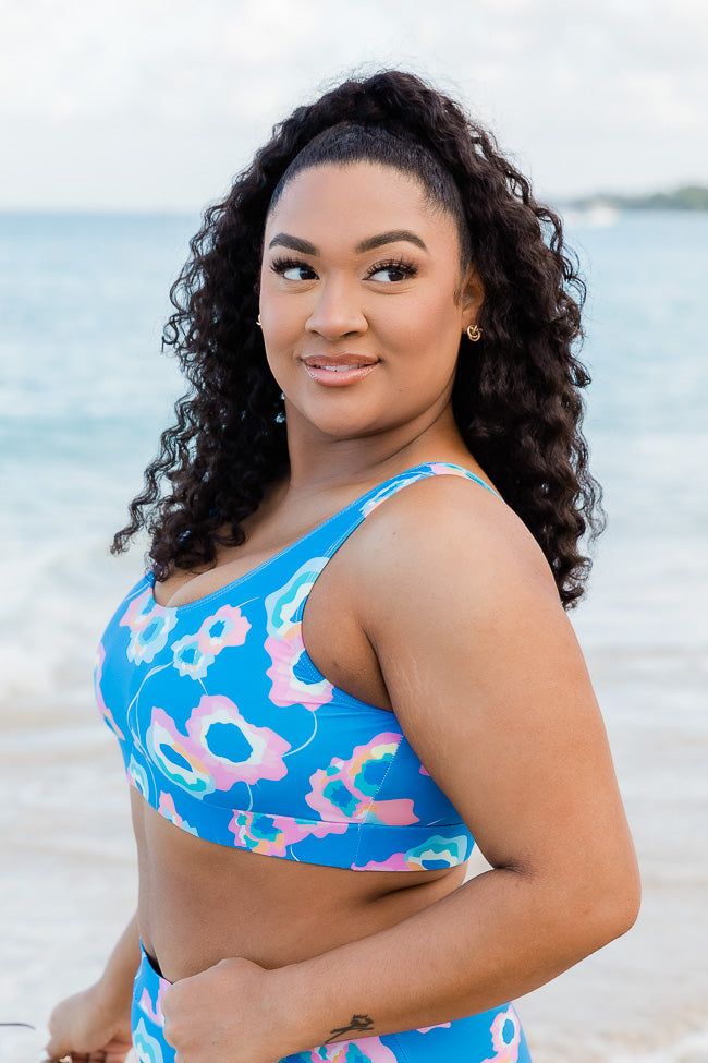 Tried And Tropical Blue Floral Bikini Top FINAL SALE sold by Pink Lily product image thumbnail 7