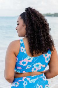 Tried And Tropical Blue Floral Bikini Top FINAL SALE sold by Pink Lily
