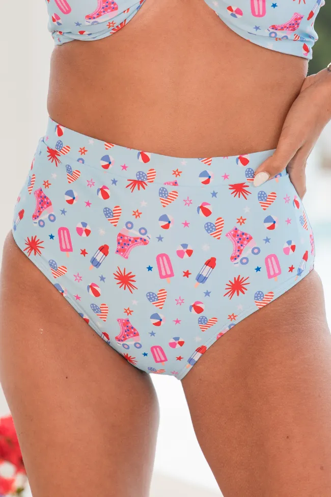 Take A Vacation In Firecracker Fabulous Bikini Bottoms sold by Pink Lily