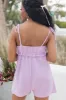 Radiant Rays Lilac Tie Shoulder Romper FINAL SALE sold by Pink Lily